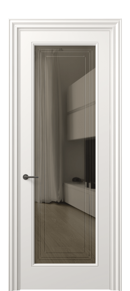 Дверь межкомнатная Mascot 8400 Матовый пудровый белый Прозрачное бронзовое стекло с гравировкой "Грани", триплекс Фигурный наличник МПБЛ Цена 82499 ₽ Наличники уже входят в базовый комплект. Фабрика дверей Волховец 8 (800) 551 43 19 Межкомнатная дверь Mascot 8400 Матовый пудровый белый Прозрачное бронзовое стекло с гравировкой "Грани", триплекс Цена 82499 ₽ | Volhovec