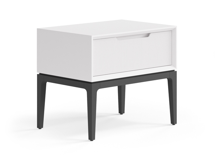 Мебель Тумба прикроватная Velvet 1 ящик. Цвет Матовый пудровый белый. Материал Гладкая эмаль. Коллекция Тумба прикроватная Velvet 1 ящик. Фото. Мебель Тумба прикроватная Velvet 1 ящик. Цвет Матовый пудровый белый. Материал Гладкая эмаль. Коллекция Тумба прикроватная Velvet 1 ящик. Картинка.