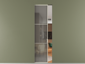 Алюминевая перегородка АЛПР 040.03 ММБ Серый сатин триплекс. Цвет Алюминий молочно-белый. Материал Алюминий в эмали. Коллекция Перегородка Formato скрытый пенал 1 створка. Фото. Алюминевая перегородка АЛПР 040.03 ММБ Серый сатин триплекс. Цвет Алюминий молочно-белый. Материал Алюминий в эмали. Коллекция Перегородка Formato скрытый пенал 1 створка. Картинка.