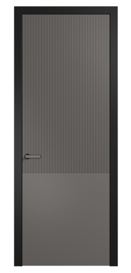 Дверь межкомнатная АКП 8205 МКЛС Матовый классический серый. Цвет Матовый классический серый. Материал Гладкая эмаль. Коллекция Вельвет. Картинка.