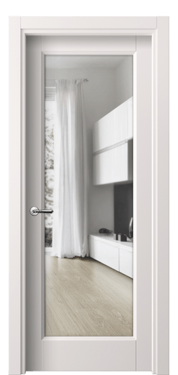 Дверь межкомнатная 1402 ПЭКС ПРОЗ. Цвет ПЭТ кремово-серый. Материал ПЭТ. Коллекция Галант. Картинка.