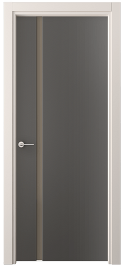 Дверь межкомнатная 4222 ПЭГФ БР САТ. Цвет ПЭТ графитовый. Материал ПЭТ. Коллекция Фридом. Картинка.