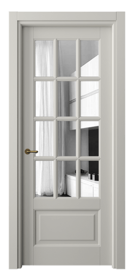 Дверь межкомнатная 6313 БТСР ЗЕР. Цвет Бук тёплый серый. Материал Массив бука эмаль. Коллекция Toscana Grigliato. Картинка.