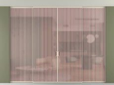 Перегородка Формато внутри проёма скрытое крепление в потолок 4 створки