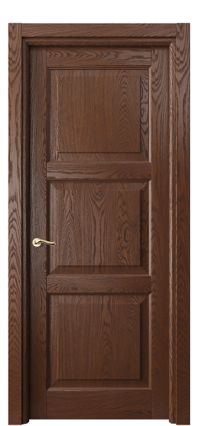 Дверь межкомнатная 0731 ДКЧ.Б. Цвет Дуб коньячный брашированный. Материал Массив дуба брашированный. Коллекция Лигнум. Картинка.